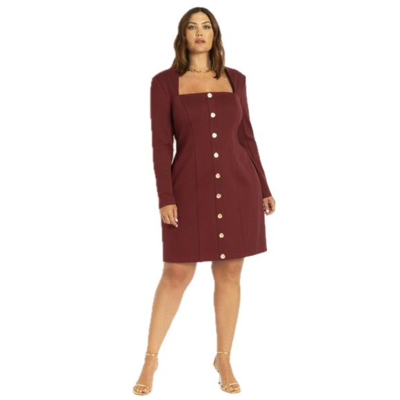 Eloquii Dresses & Skirts - NEW Eloquii Strong Shoulder Mini Dress Size 18